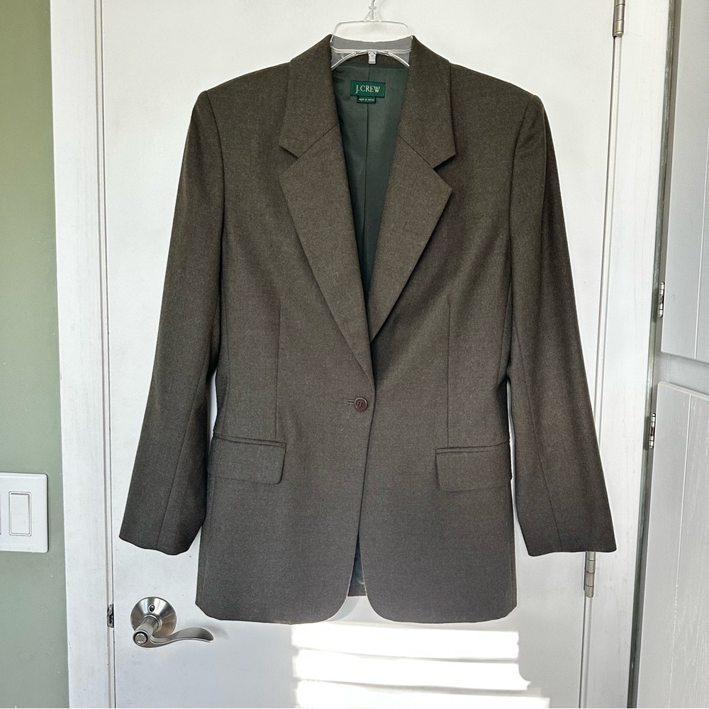NWOT J. Crew Women’s Olive Blazer